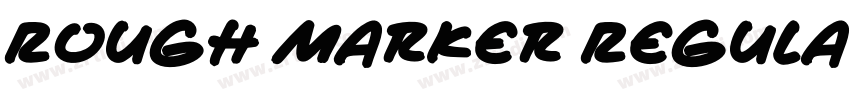 Rough Marker Regular字体转换